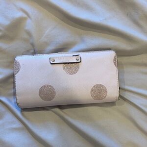 Kate Spade Polka Dot Glitter Wallet - Pink